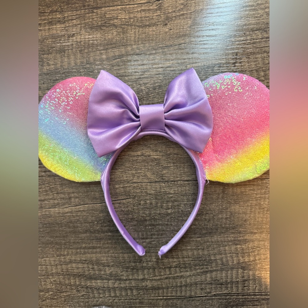 Disney Purple Rainbow Minnie Ears